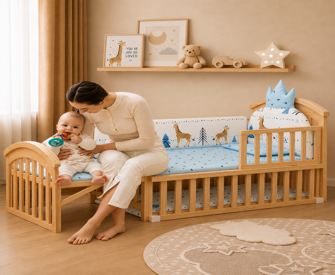 Mayfair 6-in-1 Cot Bed (Willow Safari)