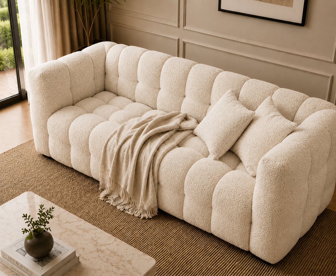 Davenport 3-Seater Sofa (Cream)
