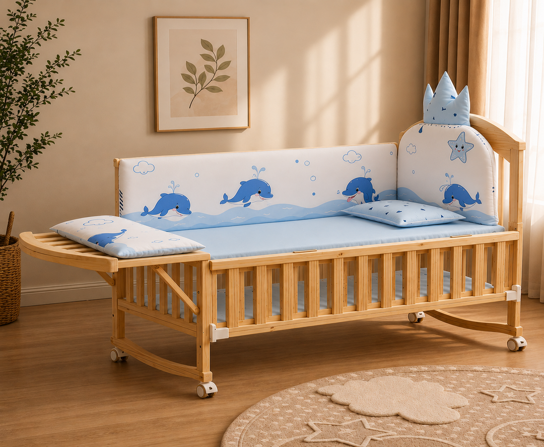 Mayfair 6-in-1 Cot Bed (Harbour Blue)