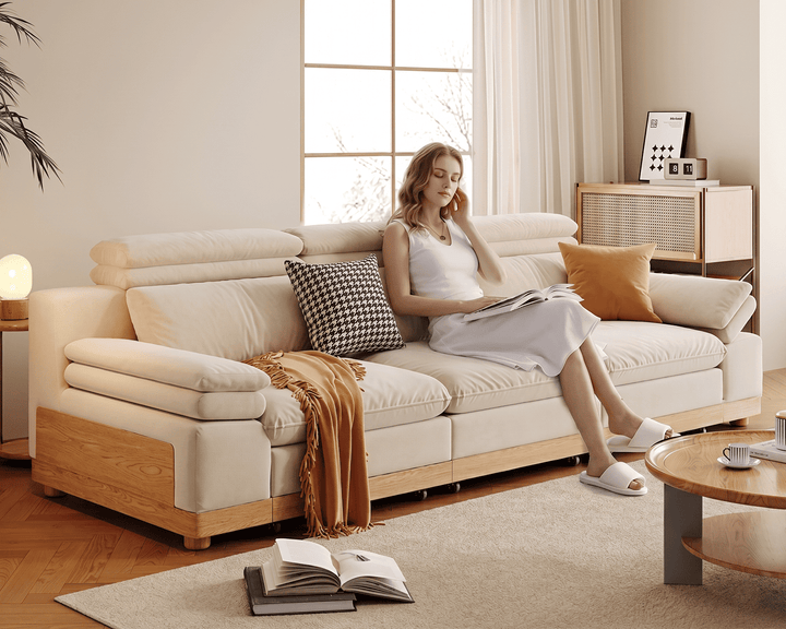 Stratford Recliner Sofa (Cream)