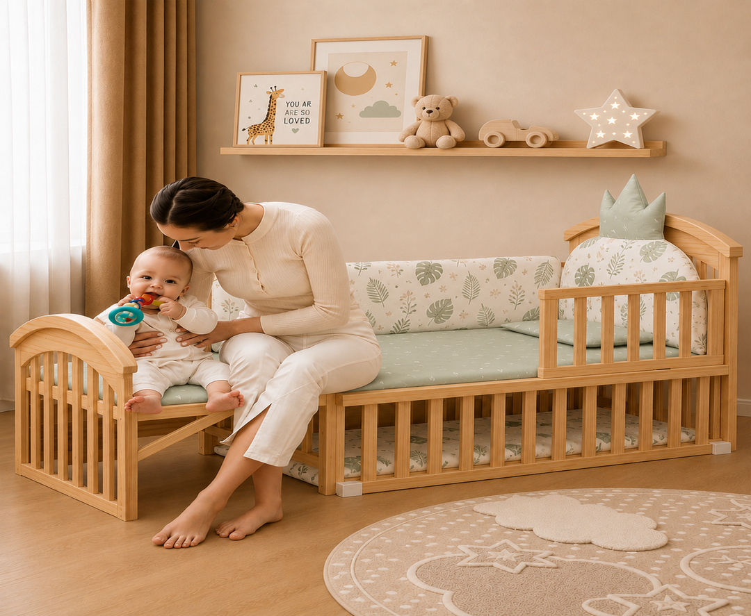 Mayfair 6-in-1 Cot Bed (Meadow Bloom)