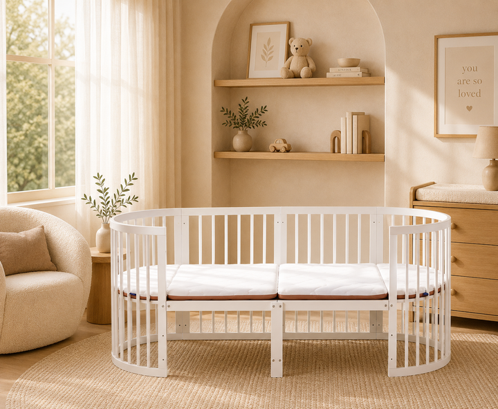 Kingsley 9-in-1 Cot Bed (Warm White)