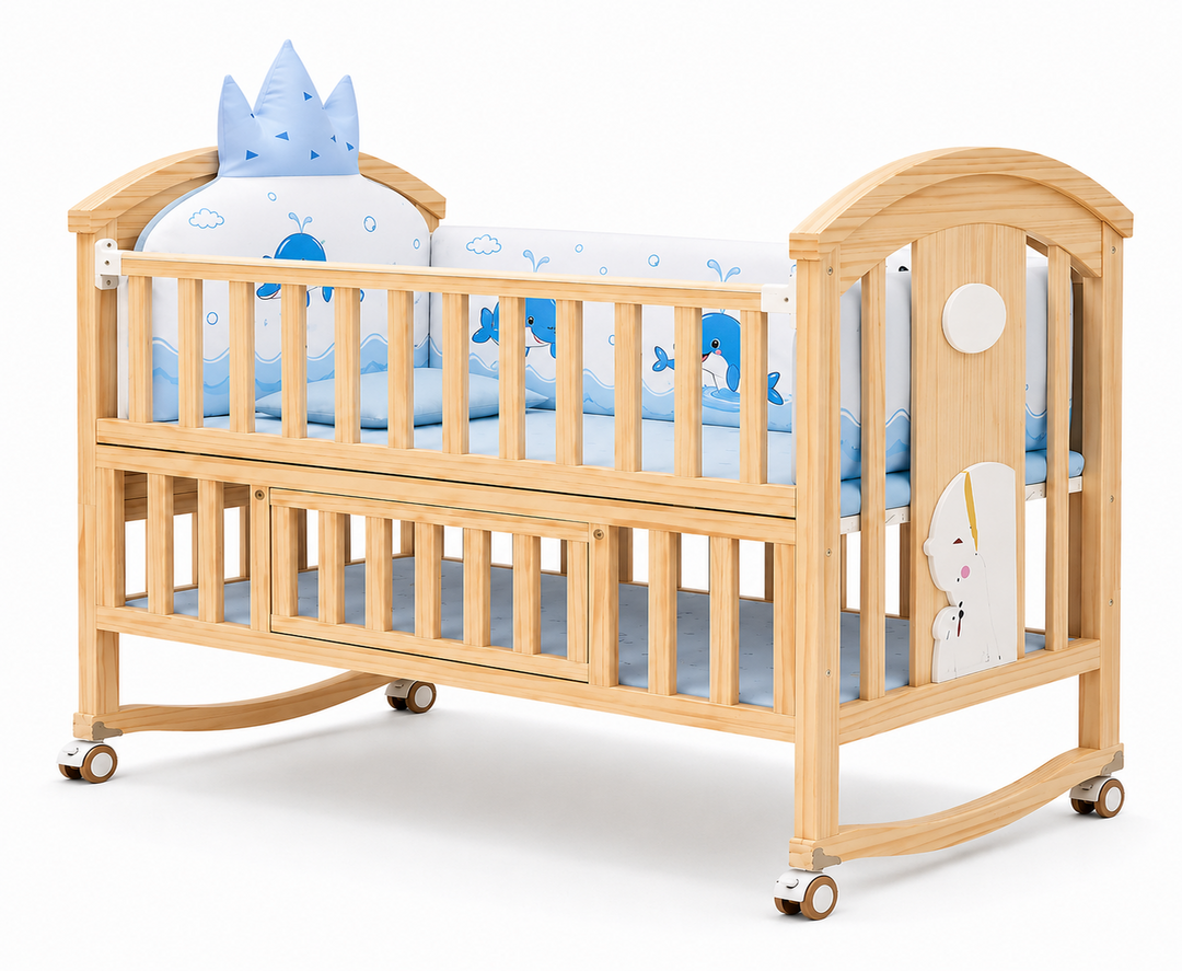 Mayfair 6-in-1 Cot Bed (Harbour Blue)