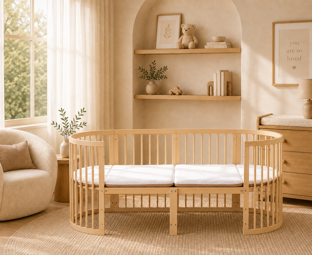 Kingsley 9-in-1 Cot Bed (Natural Light Oak)