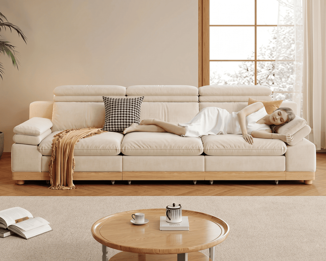 Stratford Recliner Sofa (Cream)
