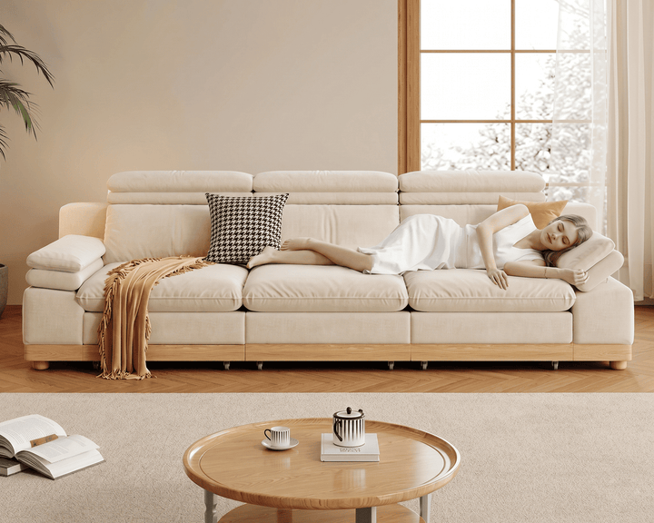 Stratford Recliner Sofa (Cream)