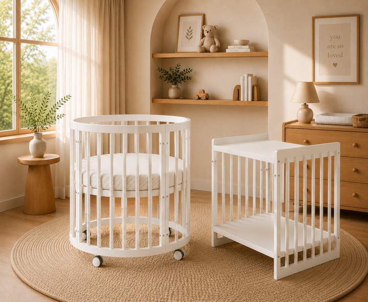 Kingsley 9-in-1 Cot Bed (Warm White)