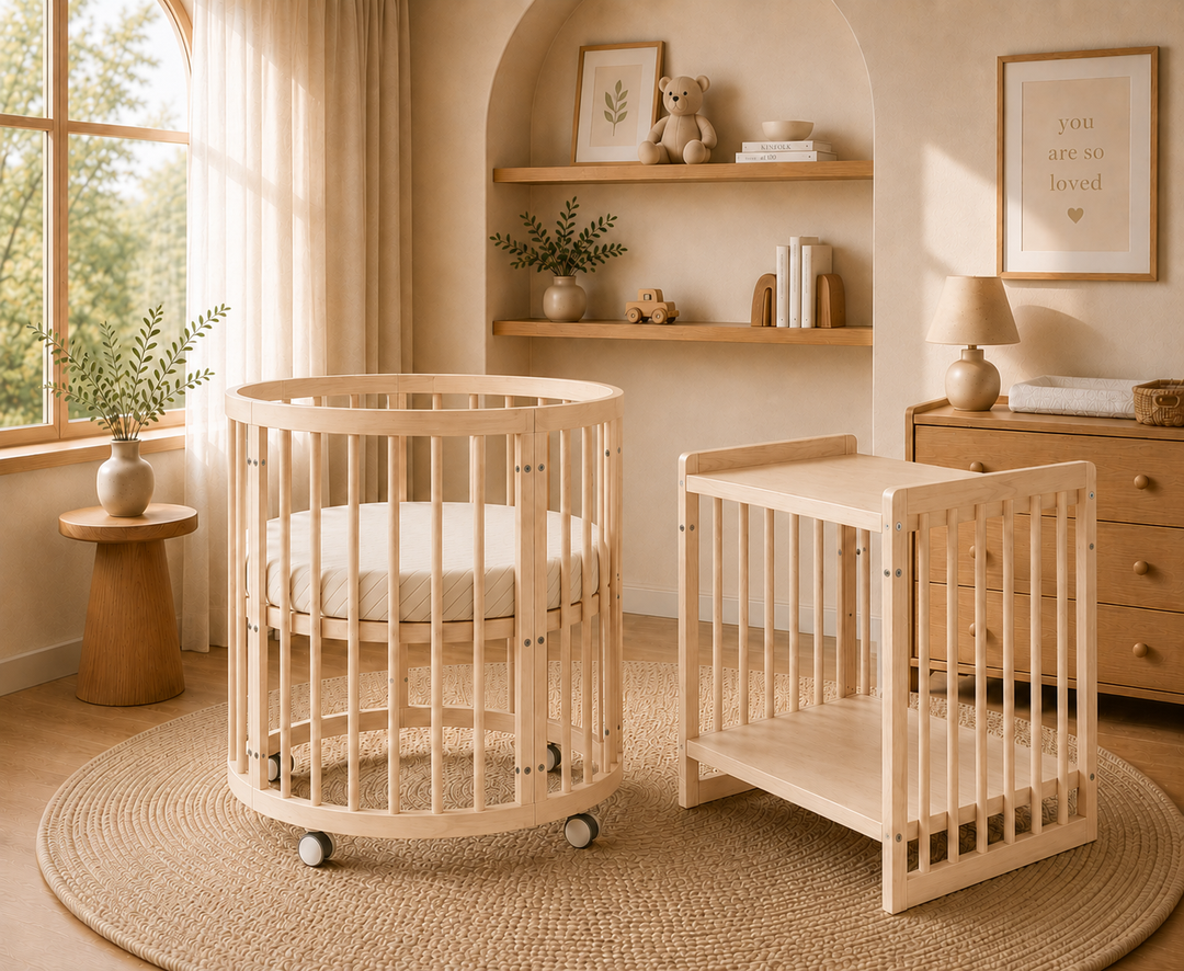 Kingsley 9-in-1 Cot Bed (Natural Light Oak)