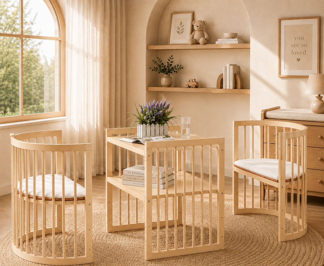 Kingsley 9-in-1 Cot Bed (Natural Light Oak)