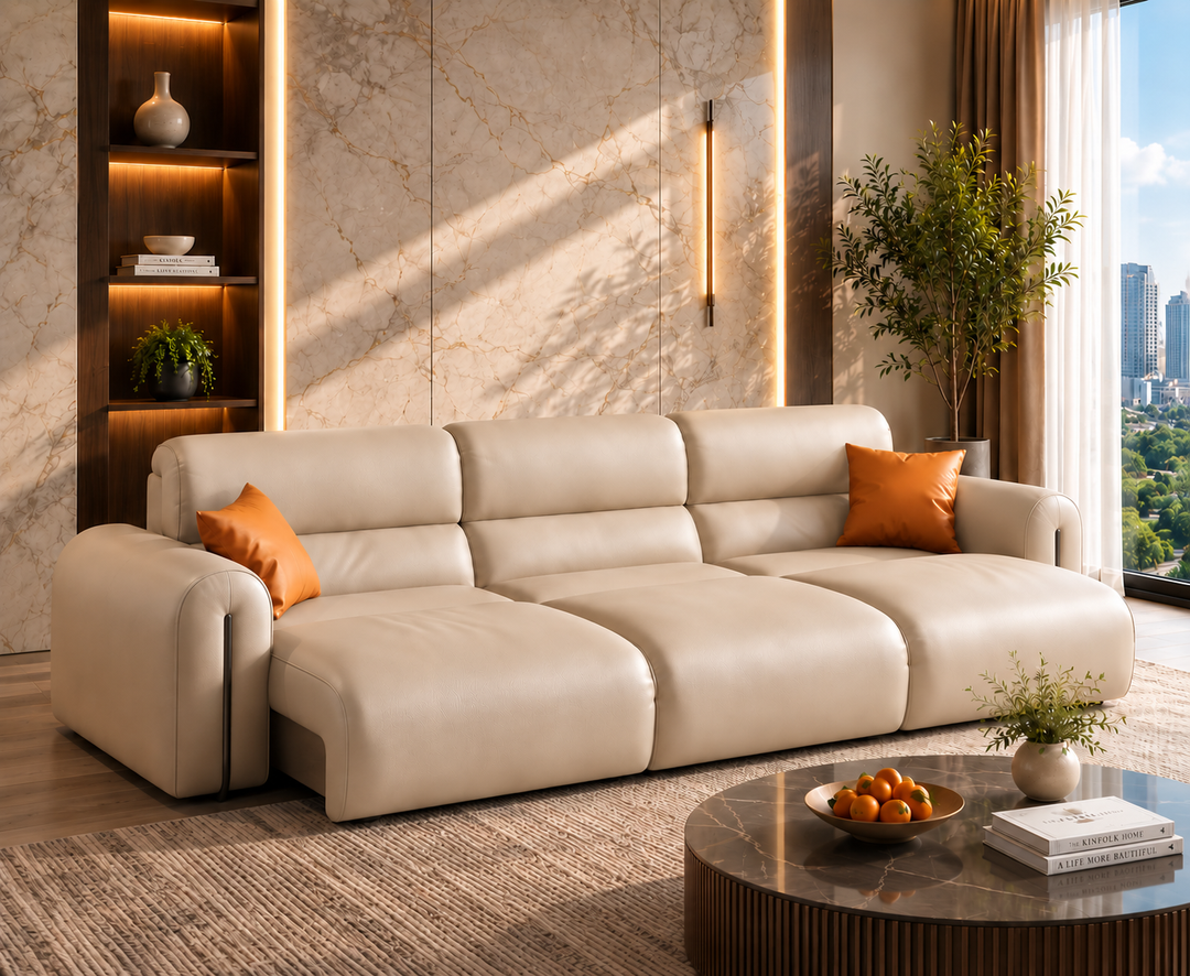 Haverford Recliner Sofa (Beige)