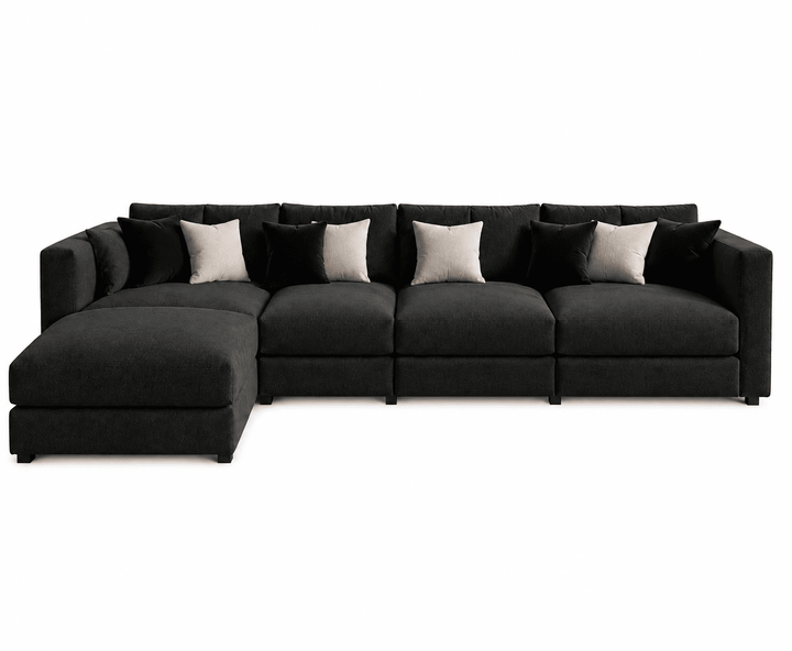 Alton Sectional Sofa (Black)
