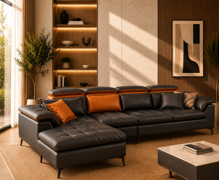 Whitmore Sectional Sofa (Charcoal)