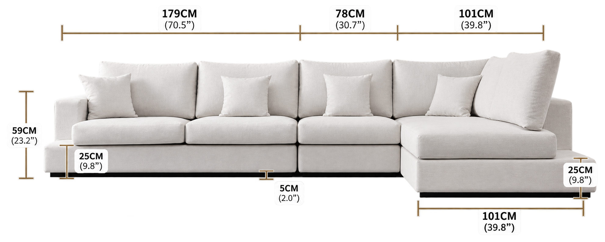 Dimensions Large