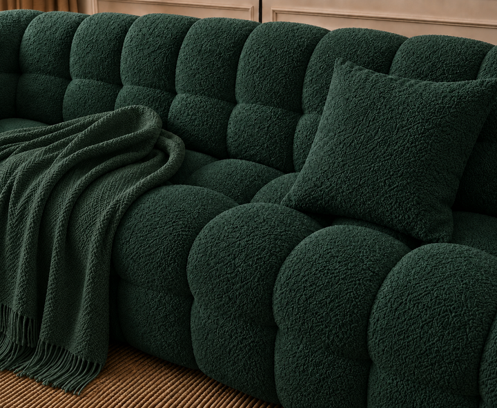 Davenport 3-Seater Sofa (Emerald Green)