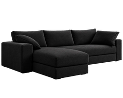 Pembroke Sectional Sofa (Black)