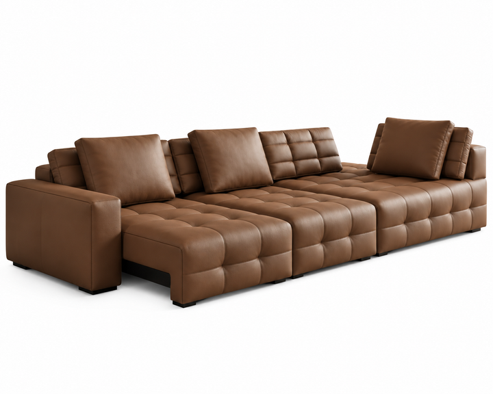Kingsford Recliner Sofa (Brown)