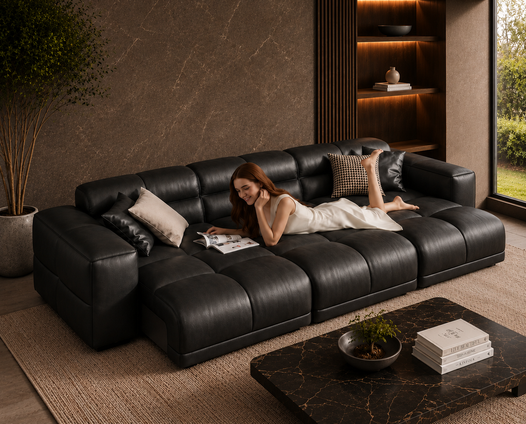 Montford Recliner Sofa (Black)