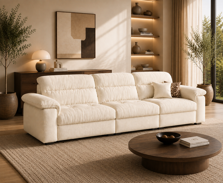 Hawthorne 3-Seater Sofa (Cream)