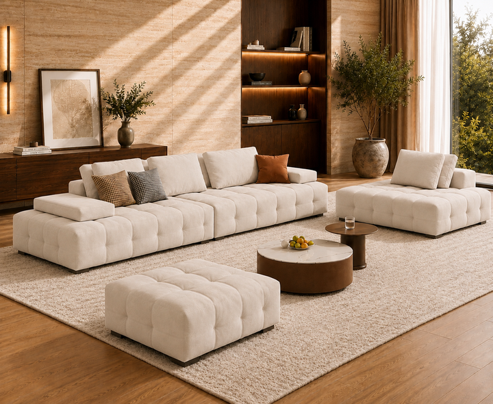 Beaumont 3-Seater Sofa (Cream)