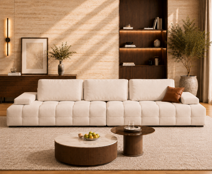 Beaumont 3-Seater Sofa (Cream)