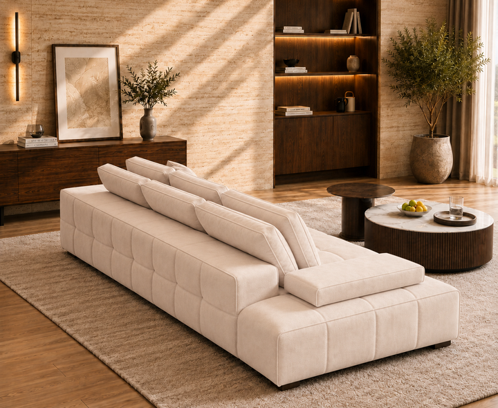 Beaumont 3-Seater Sofa (Cream)