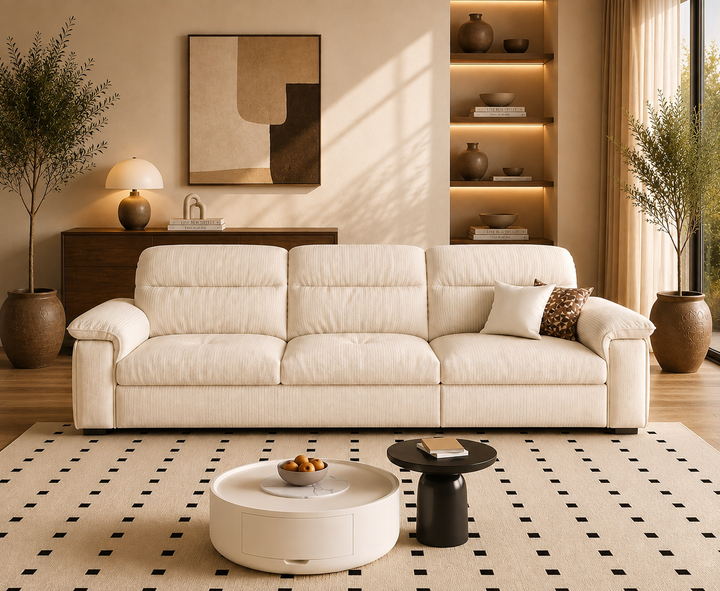 Hawthorne 3-Seater Sofa (Cream)