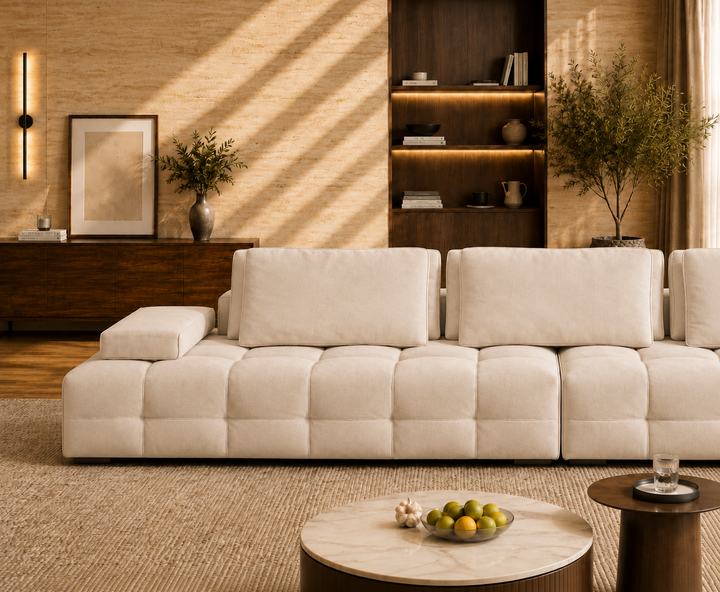 Beaumont 3-Seater Sofa (Cream)