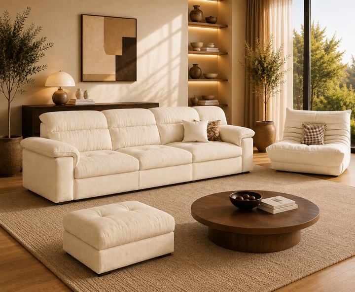 Hawthorne 3-Seater Sofa (Cream)