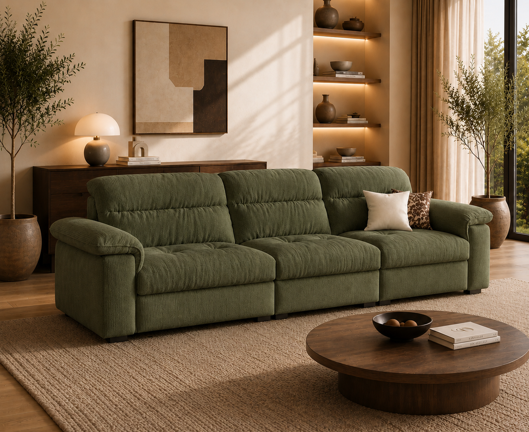 Hawthorne 3-Seater Sofa (Dark Green)