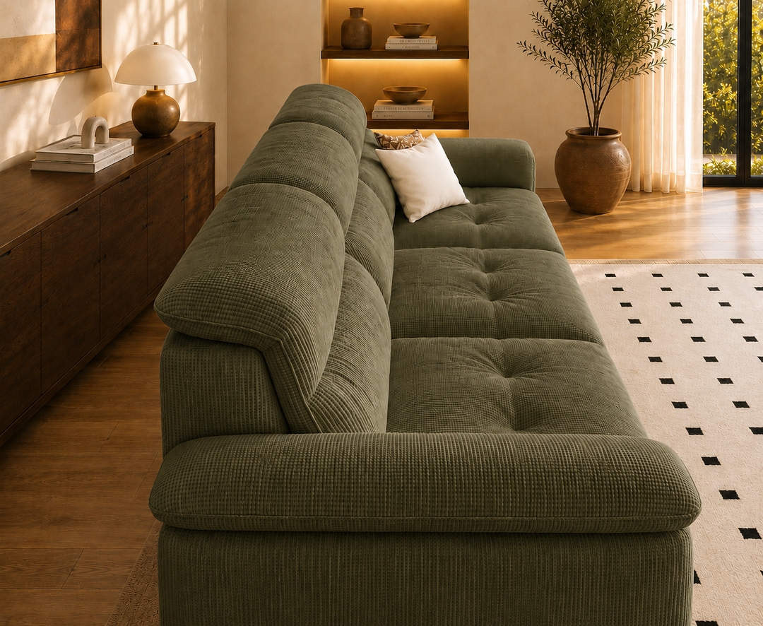 Hawthorne 3-Seater Sofa (Dark Green)