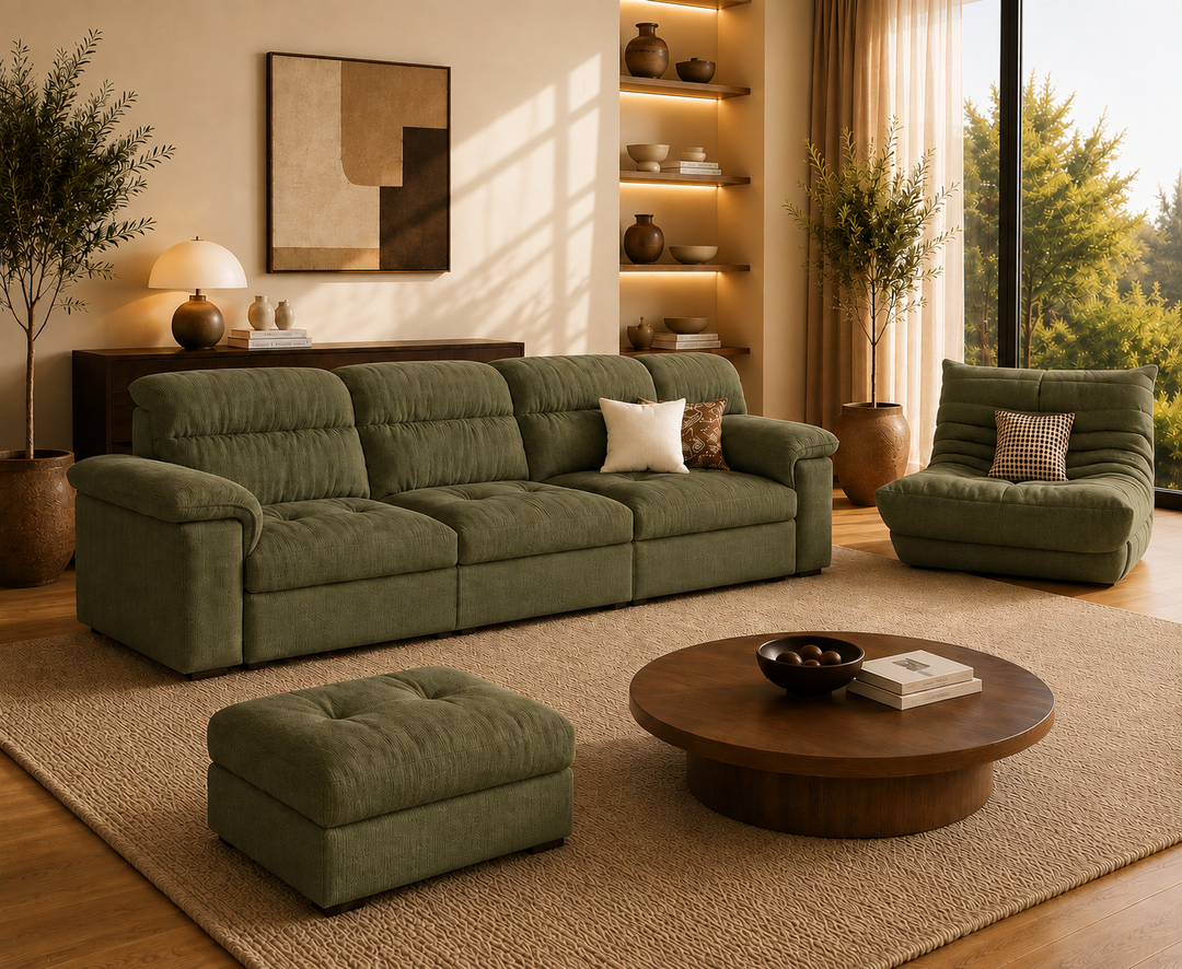 Hawthorne 3-Seater Sofa (Dark Green)