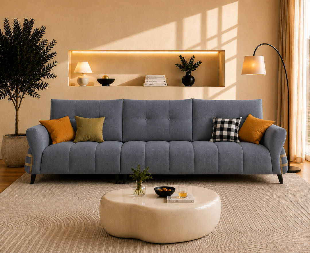 Kensington 3-Seater Sofa (Dark Grey)