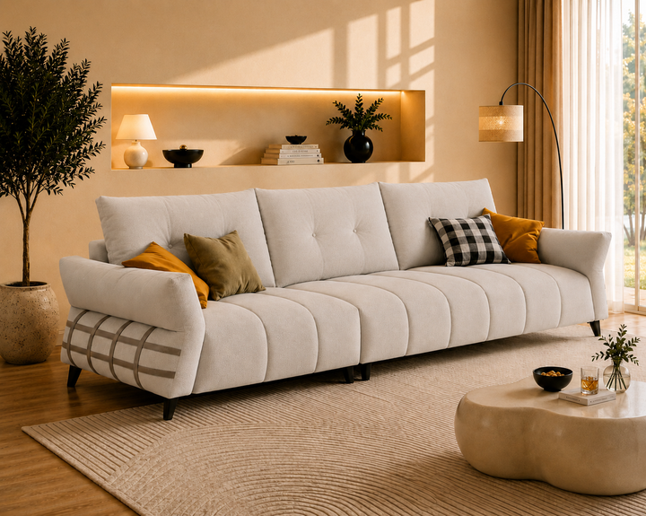 Kensington 3-Seater Sofa (Grey)