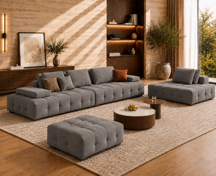Beaumont 3-Seater Sofa (Grey)