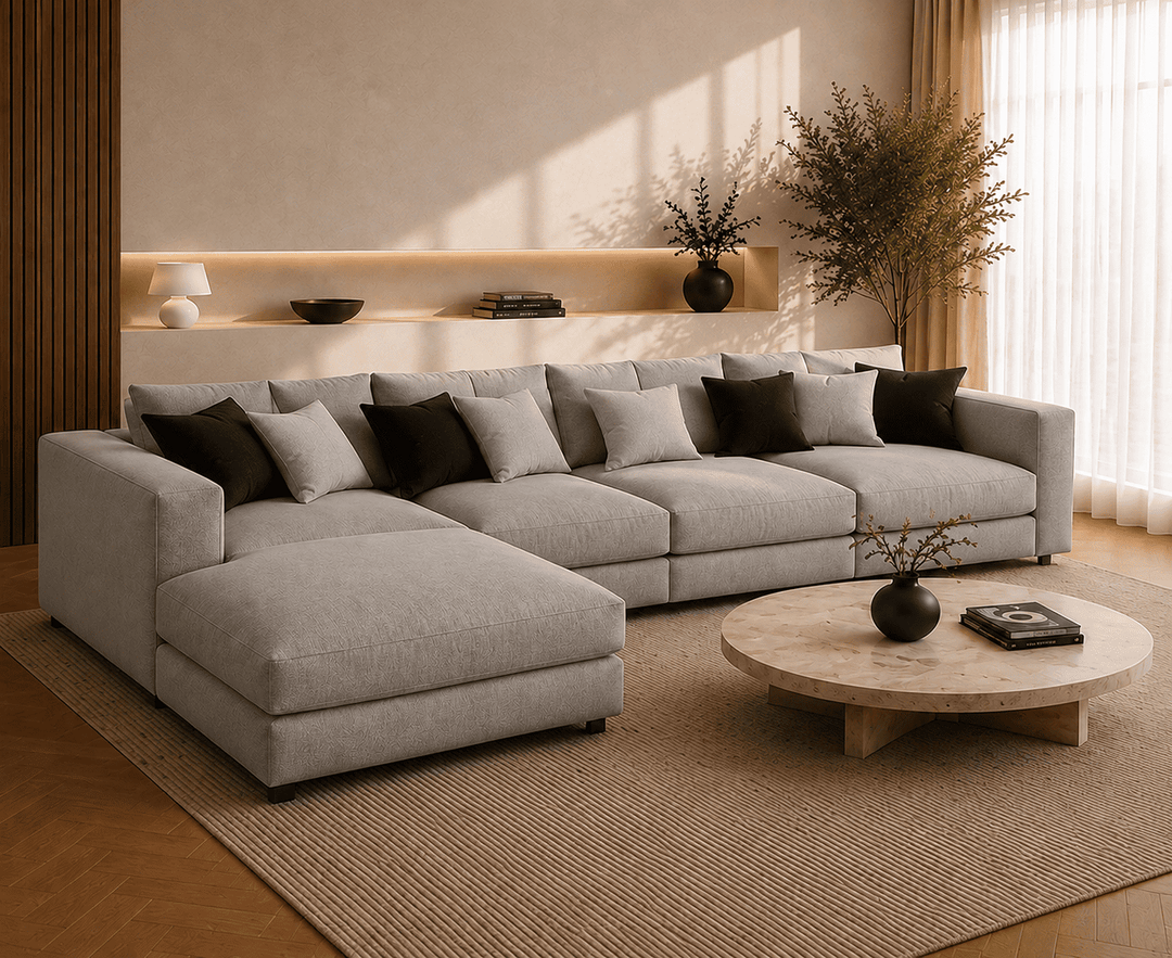 Alton Sectional Sofa (Grey)