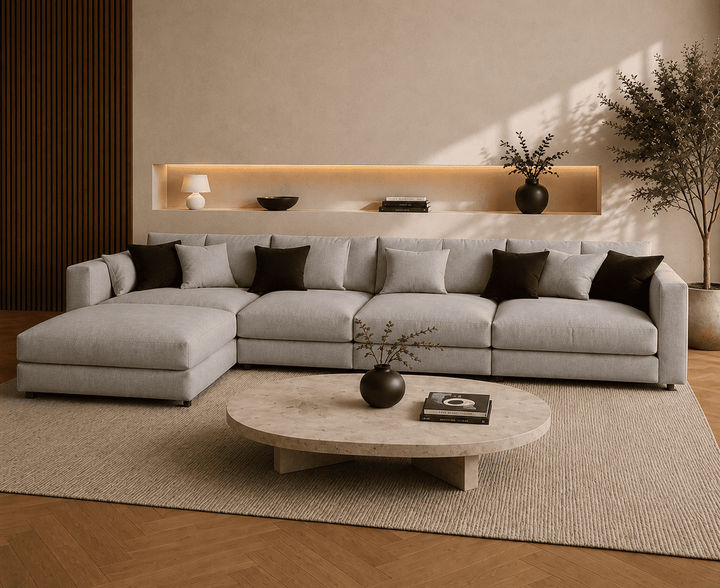 Alton Sectional Sofa (Grey)