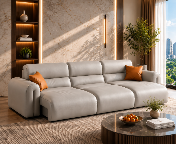 Haverford Recliner Sofa (Light Grey)