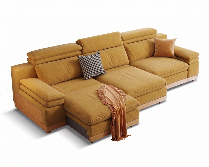 Stratford Recliner Sofa (Orange Tan)