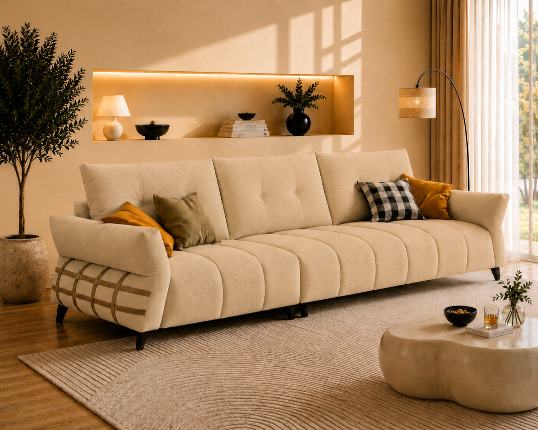Kensington 3-Seater Sofa (Olive)