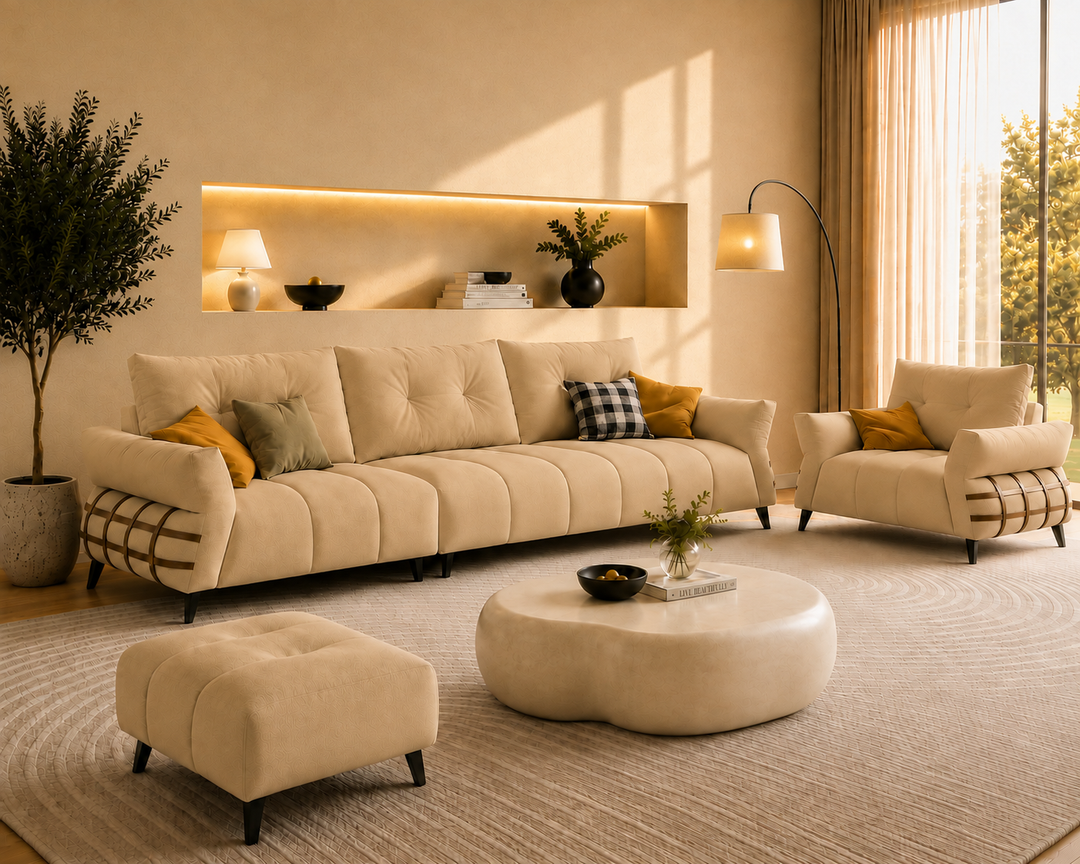 Kensington 3-Seater Sofa (Olive)