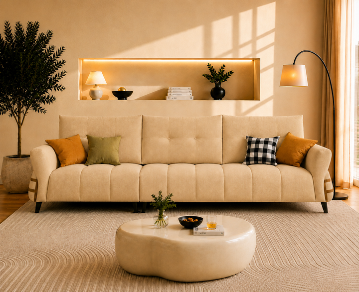 Kensington 3-Seater Sofa (Olive)