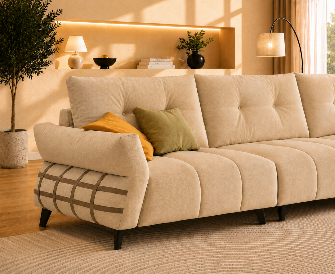 Kensington 3-Seater Sofa (Olive)
