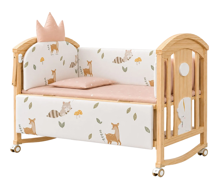 Mayfair 6-in-1 Bassinet (Woodland Blush)