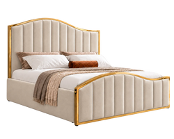Belgravia King Ottoman Storage Bed (Oatmeal Beige)