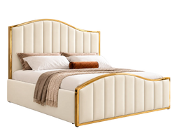Belgravia King Ottoman Storage Bed (Ivory Cream)