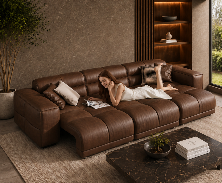 Montford Recliner Sofa (Brown)
