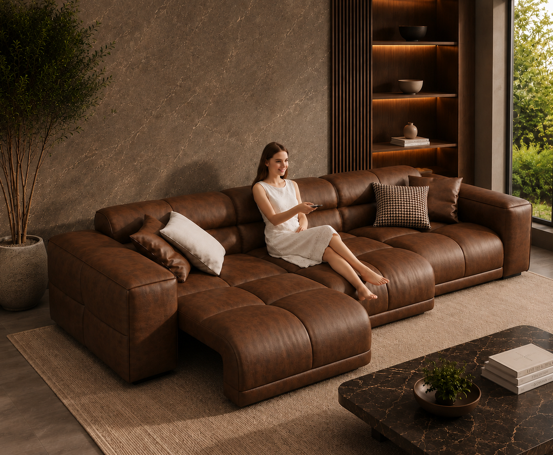 Montford Recliner Sofa (Brown)