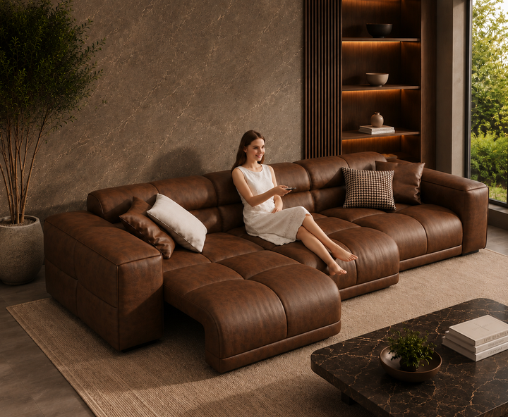 Montford Recliner Sofa (Brown)