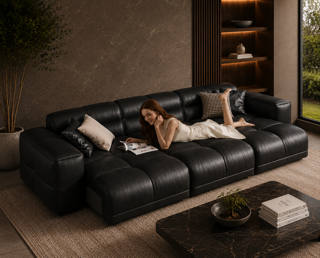 Montford Recliner Sofa (Black)