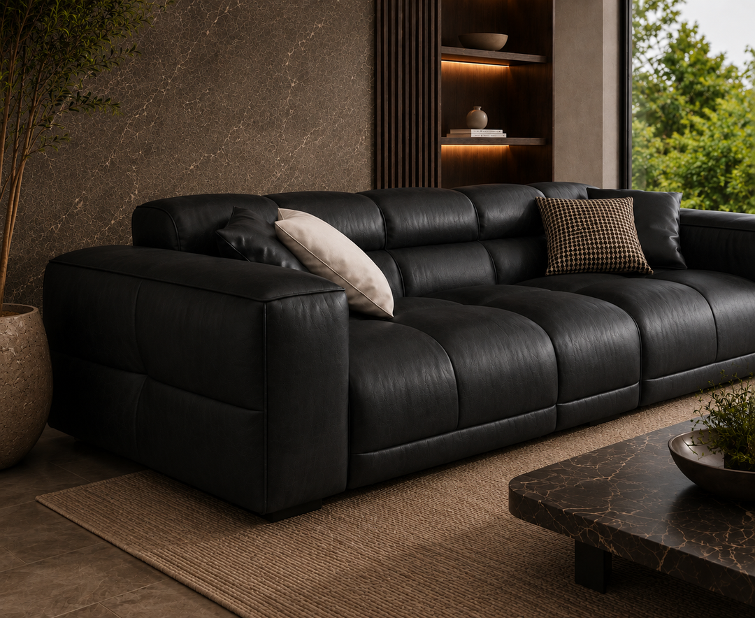 Montford Recliner Sofa (Black)